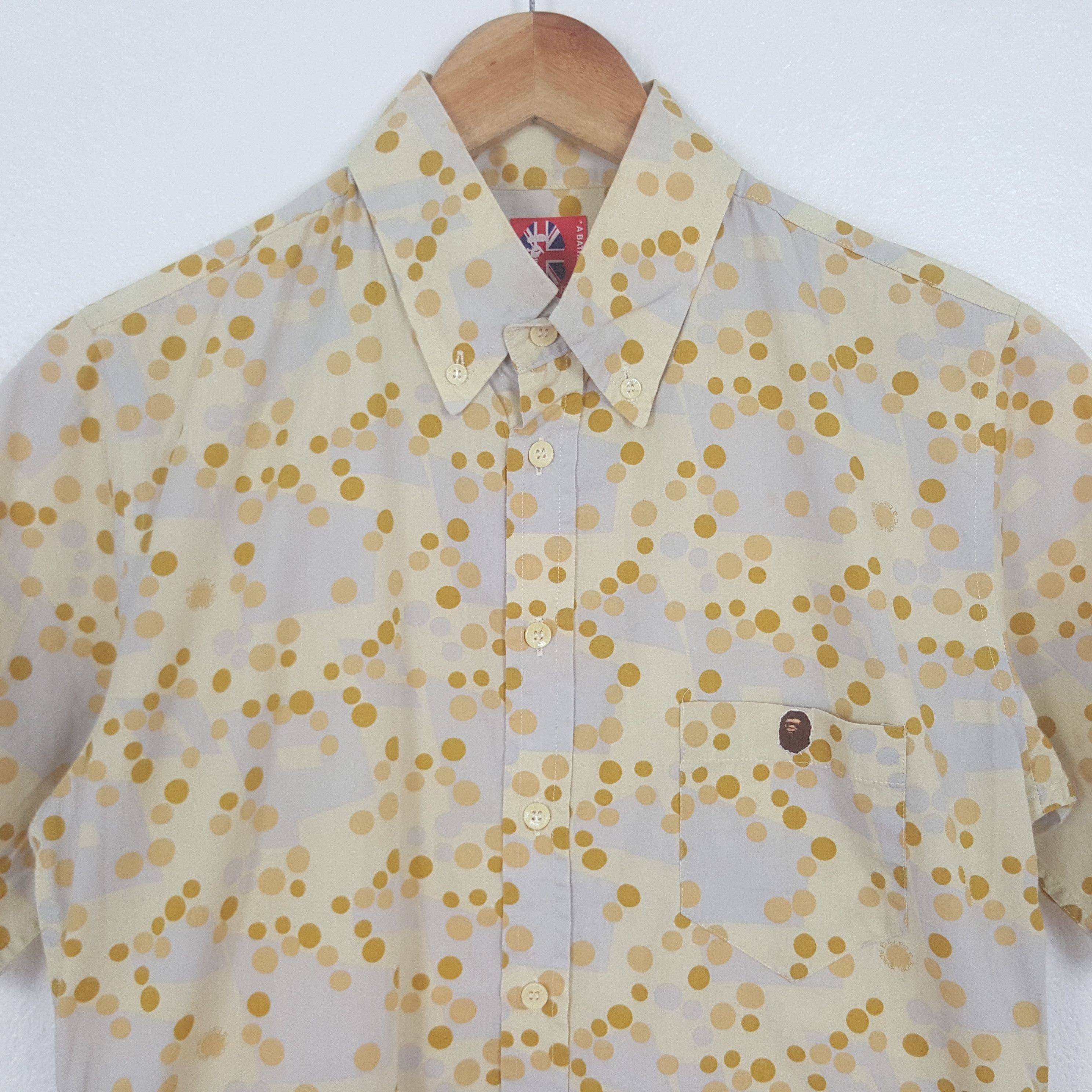 Bape Vintage A Bathing Ape Button Up Polkadot Shirt C312N69 Size US S / EU 44-46 / 1 - 2 Thumbnail