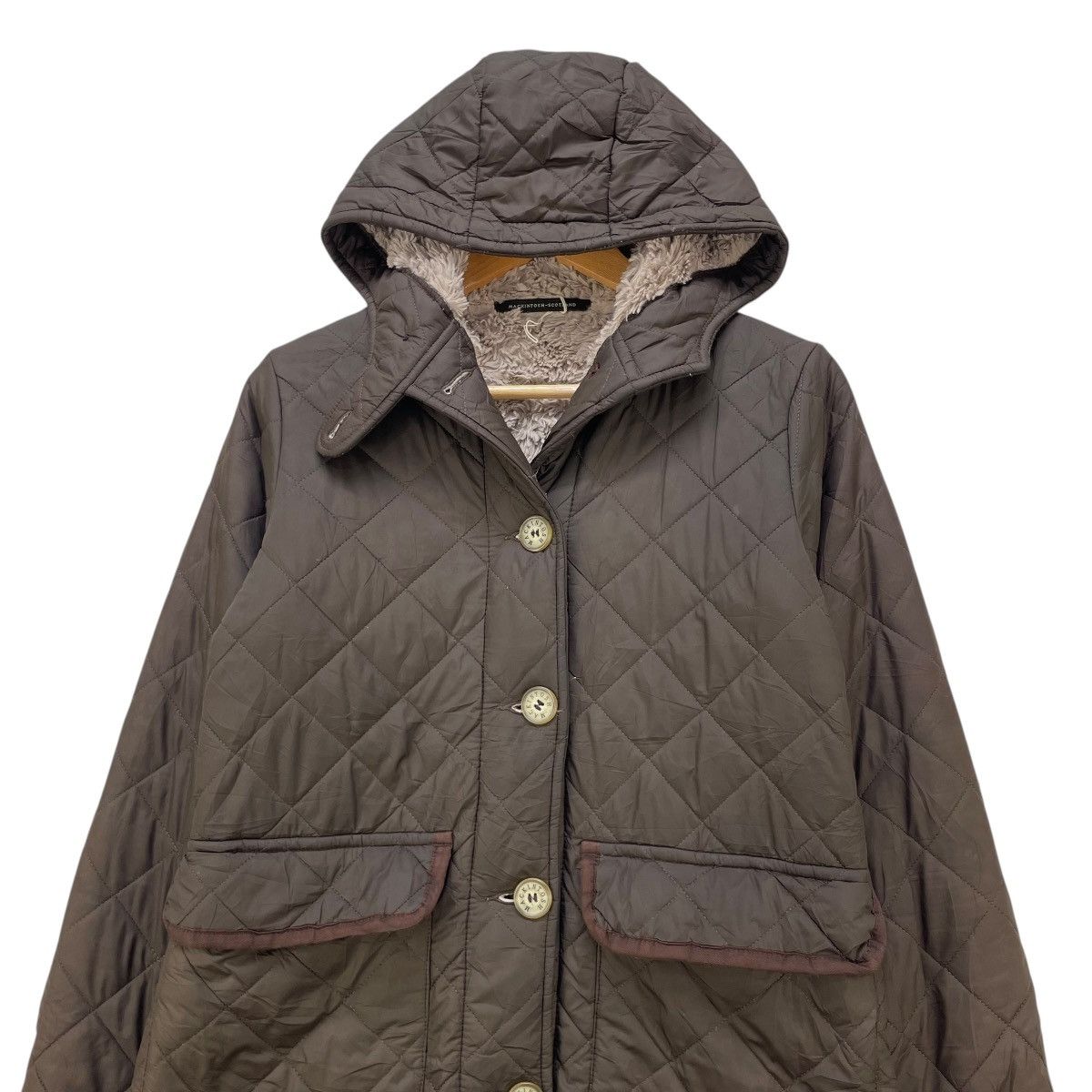Mackintosh Vintage Mackintosh Scotland Quilted Shearling Hoodie Jacket Size S / US 4 / IT 40 - 4 Thumbnail
