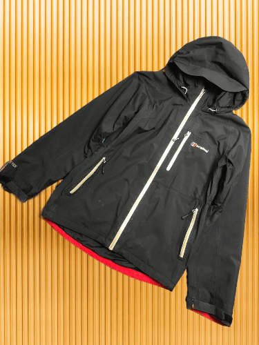 Berghaus × Vintage Berghaus Gore-Tex Active Shell Gray Lightweight Hood Jacket Size US S / EU 44-46 / 1 - 1 Thumbnail