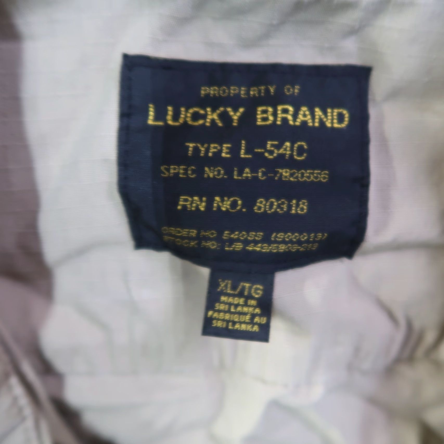 Lucky Brand Lucky Brand Platoon Shirt Jacket Mens XL Beige Solid Mid-Length Vintage No Size US XL / EU 56 / 4 - 6 Thumbnail