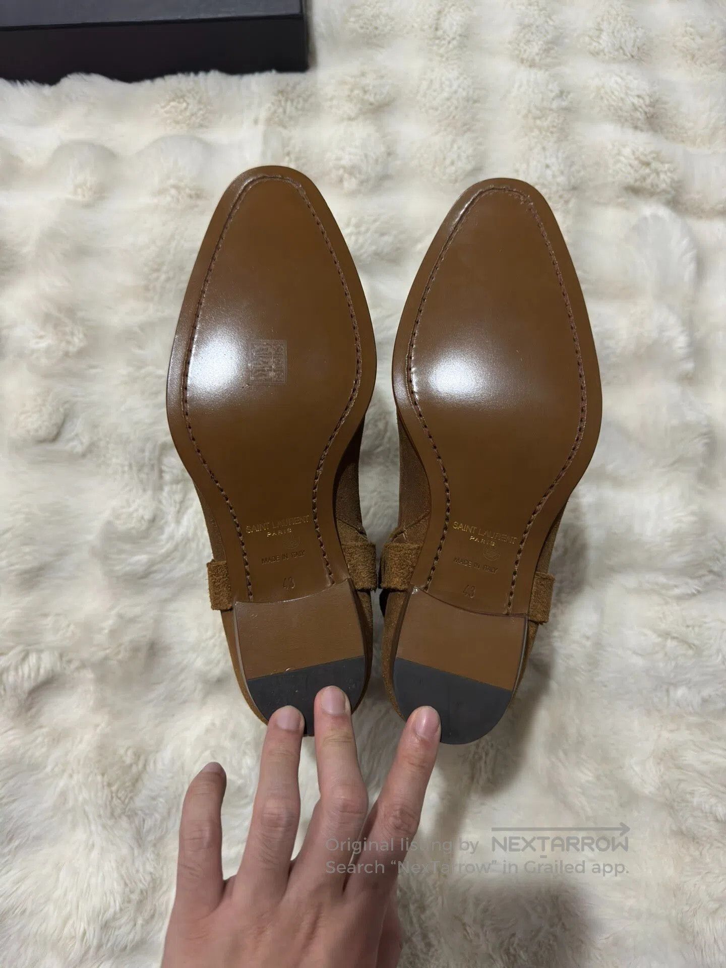 Saint Laurent Paris Saint Laurent Paris Suede Chelsea boots with buckle| Size US 10 / EU 43 - 5 Thumbnail
