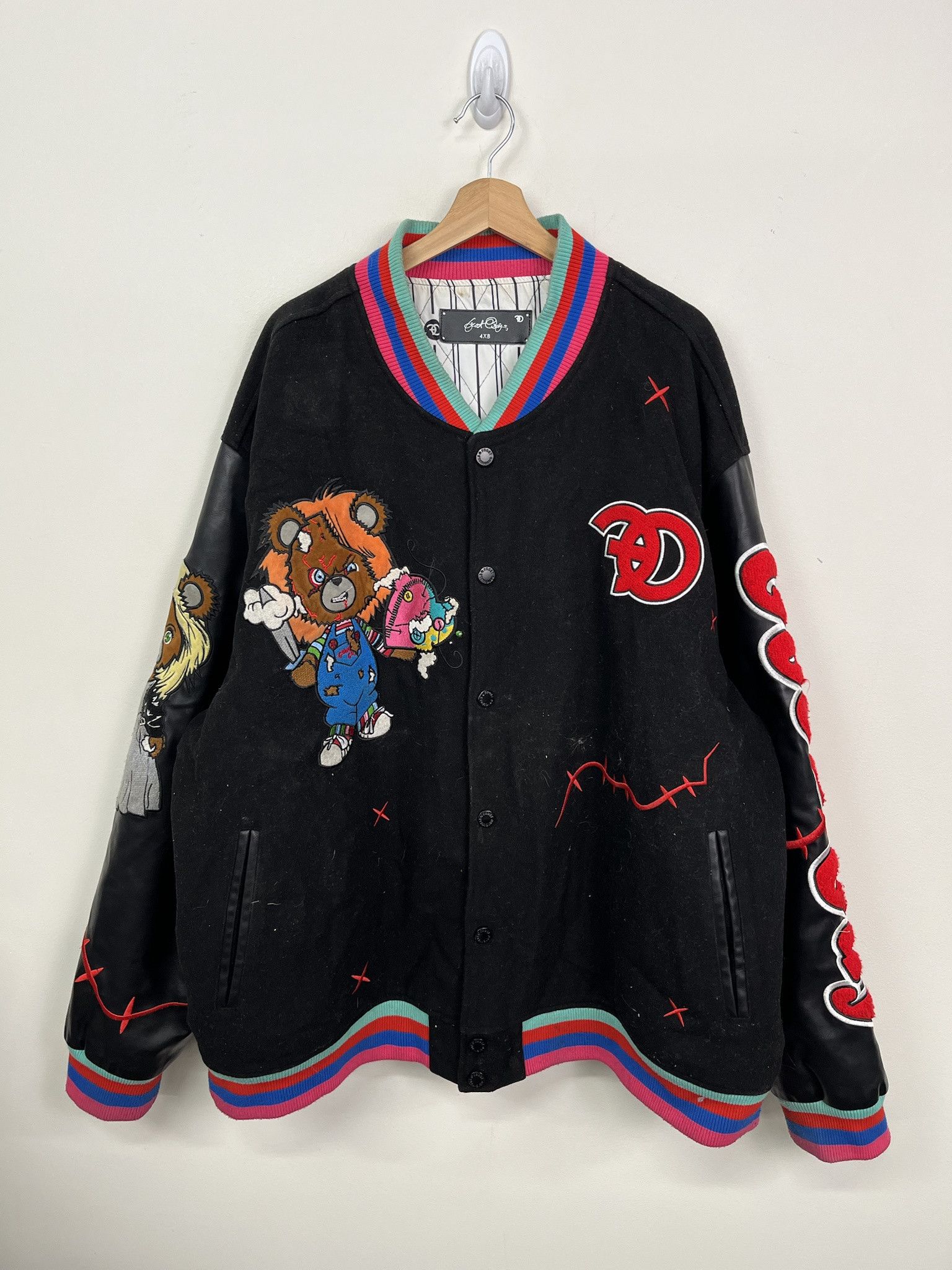 Other Vintage Varsity Jacket Frost Originals Chuckey Care Bear Varsity Jacket Size 4XB Size US XXL / EU 58 / 5 - 1 Thumbnail