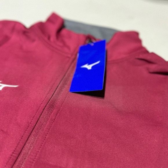 Mizuno NWT MIZUNO WOMEN’S HORIZON FULL ZIP CARDINAL/GRAY/CHARCOAL J Size M / US 6-8 / IT 42-44 - 4 Thumbnail