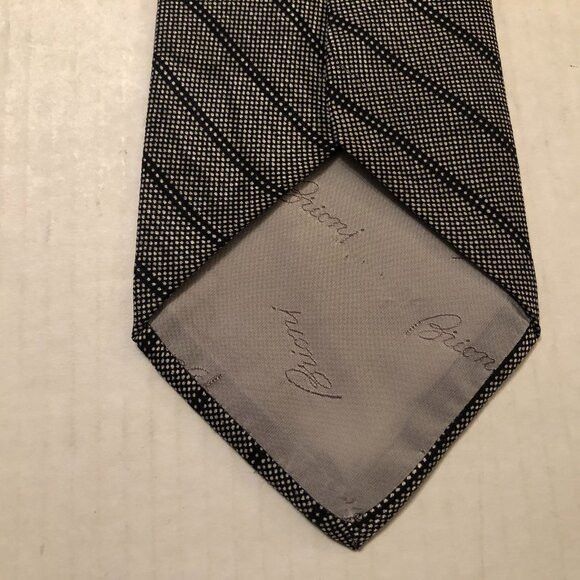 Brioni BRIONI men's new gray 100%silk tie 4" X 59 1/2" Size ONE SIZE - 2 Thumbnail