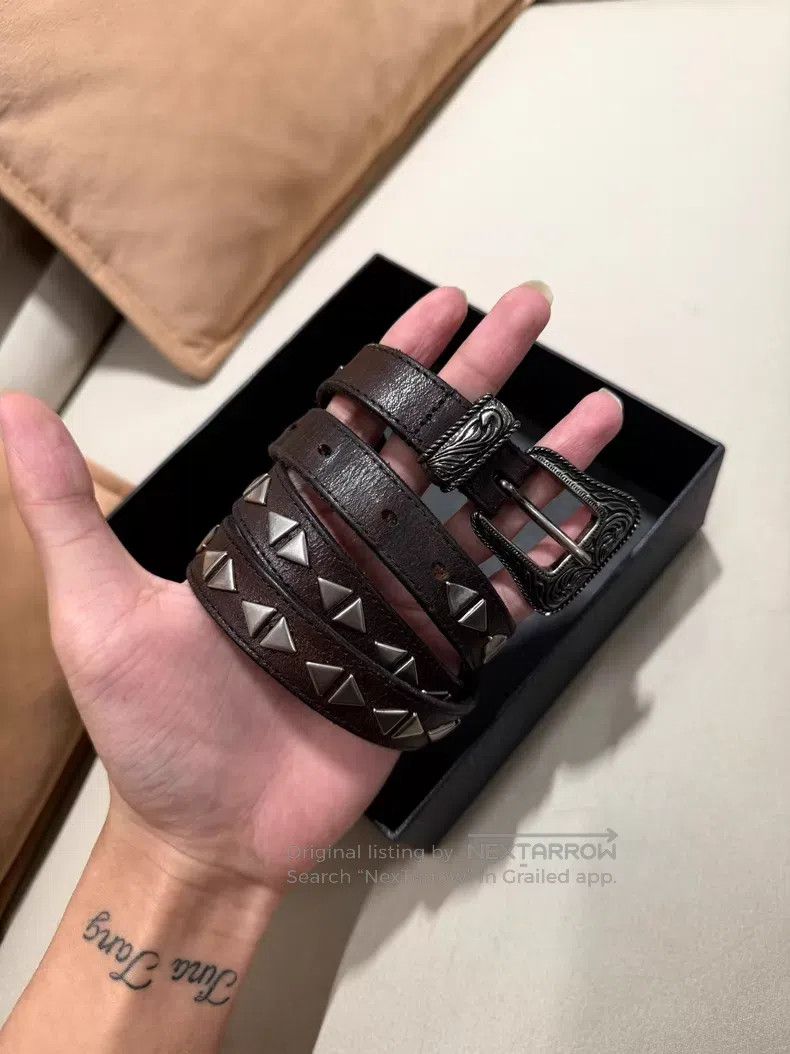 Saint Laurent Paris Saint Laurent Paris size 75 Western Rivet Antique Carved Be Size ONE SIZE - 1 Thumbnail