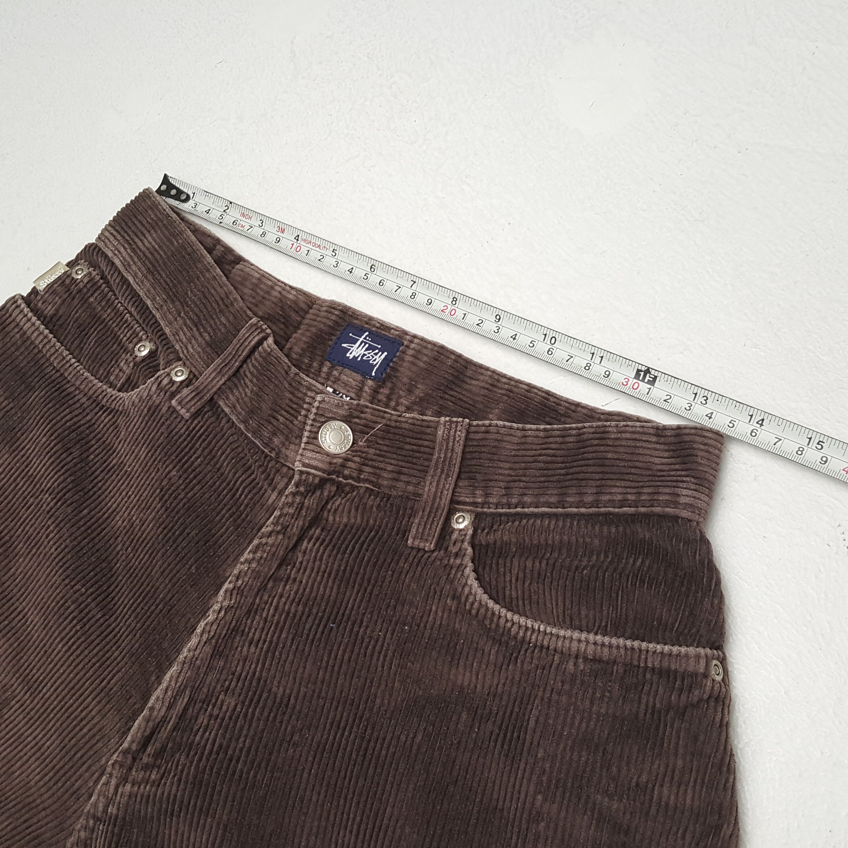 Stussy × Vintage STUSSY Streetwear Custom Art Corduroy Pant Size US 27 - 7 Thumbnail