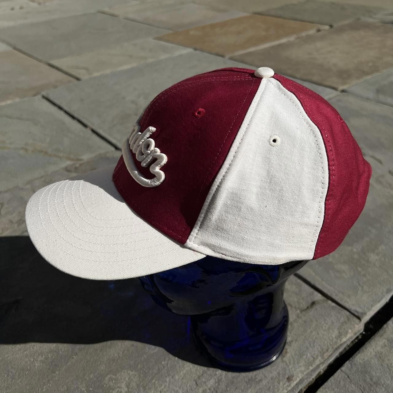 Other Vintage 90s London Maroon and Cream SnapBack Hat Size ONE SIZE - 5 Thumbnail