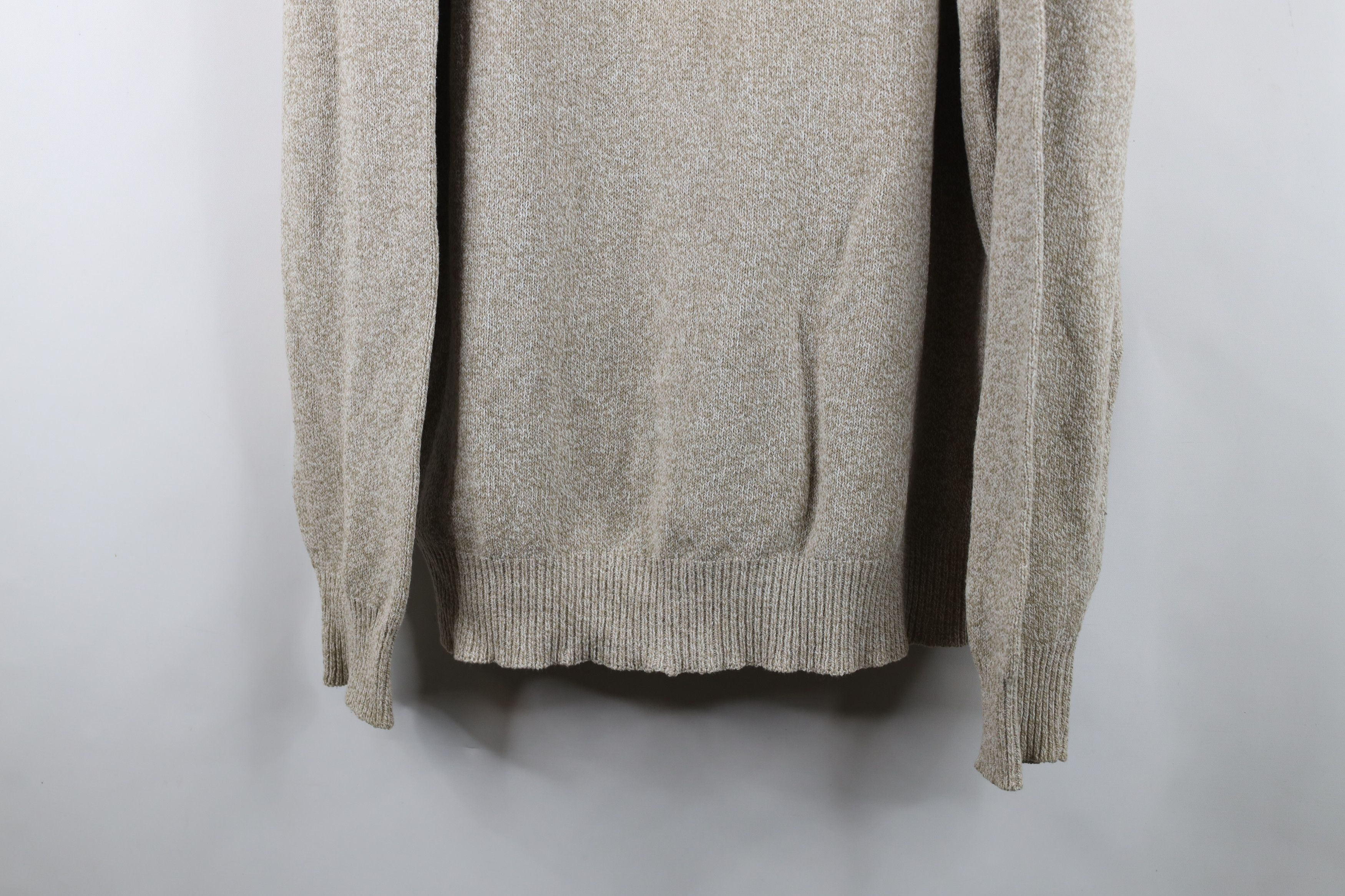 Woolrich Woolen Mills Vintage 90s Woolrich Cotton Knit Crewneck Sweater Beige USA Size US L / EU 52-54 / 3 - 3 Thumbnail