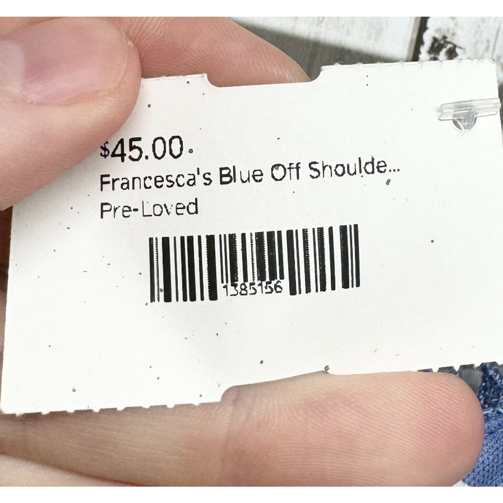 Other Francescas M Periwinkle Blue Lace Off Shoulder Mini Dress Size M / US 6-8 / IT 42-44 - 3 Thumbnail