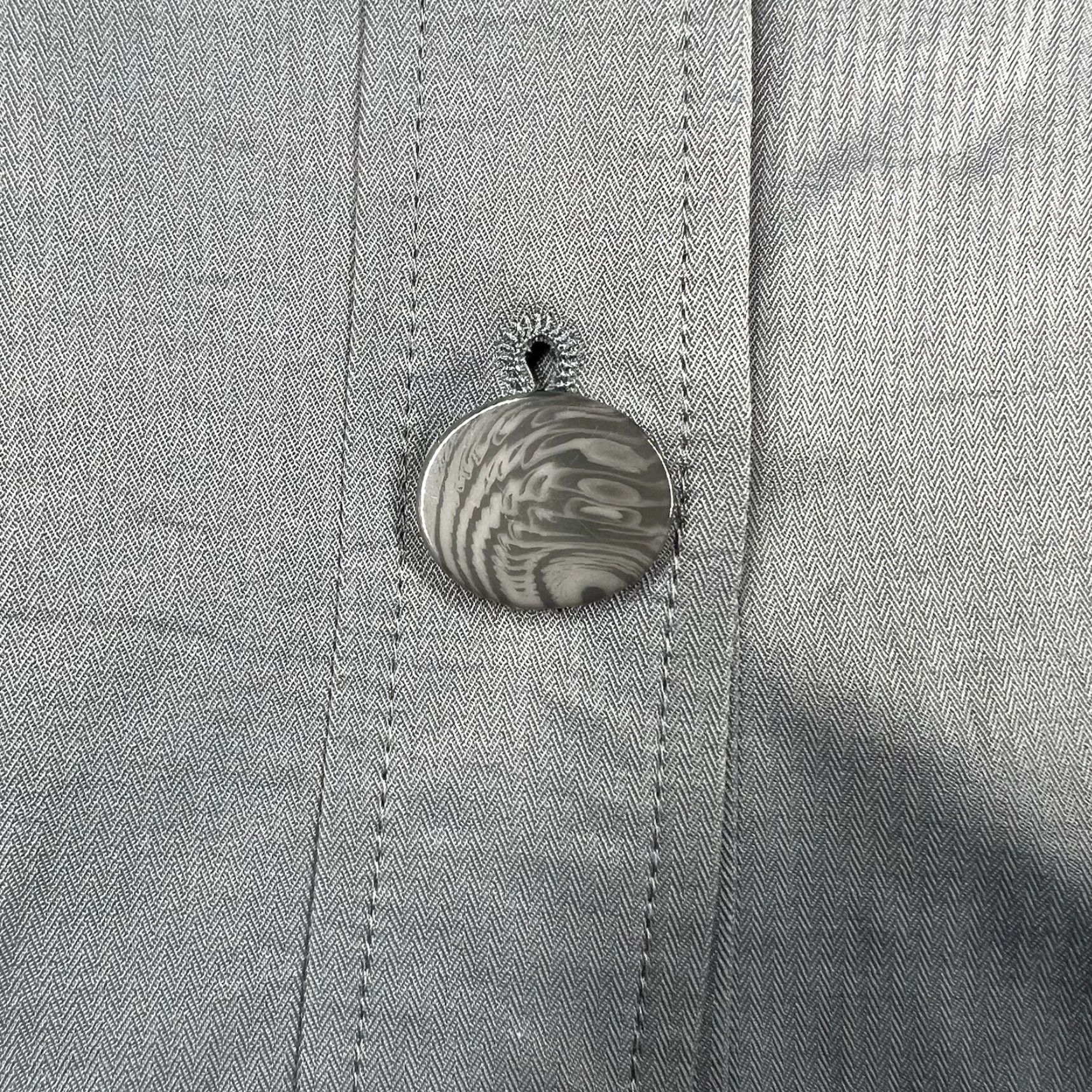 Vintage VINTAGE Vertigo Paris Women’s Swing Style Jacket Gray XL VT30638 Pea Coat Button Closure Women's Jacket Paris Theme Size XL / US 12-14 / IT 48-50 - 6 Thumbnail