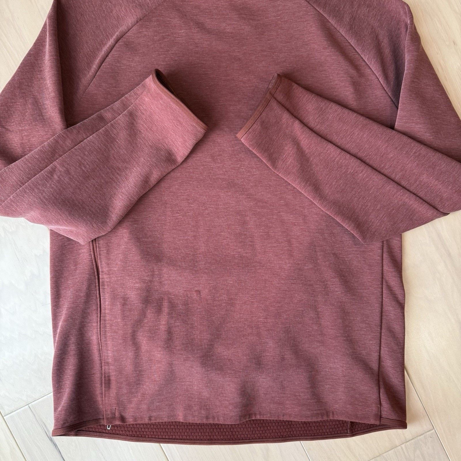 Lululemon Lululemon Gridliner Fleece Hoodie Rust Red Pullover Workout Size US M / EU 48-50 / 2 - 5 Thumbnail