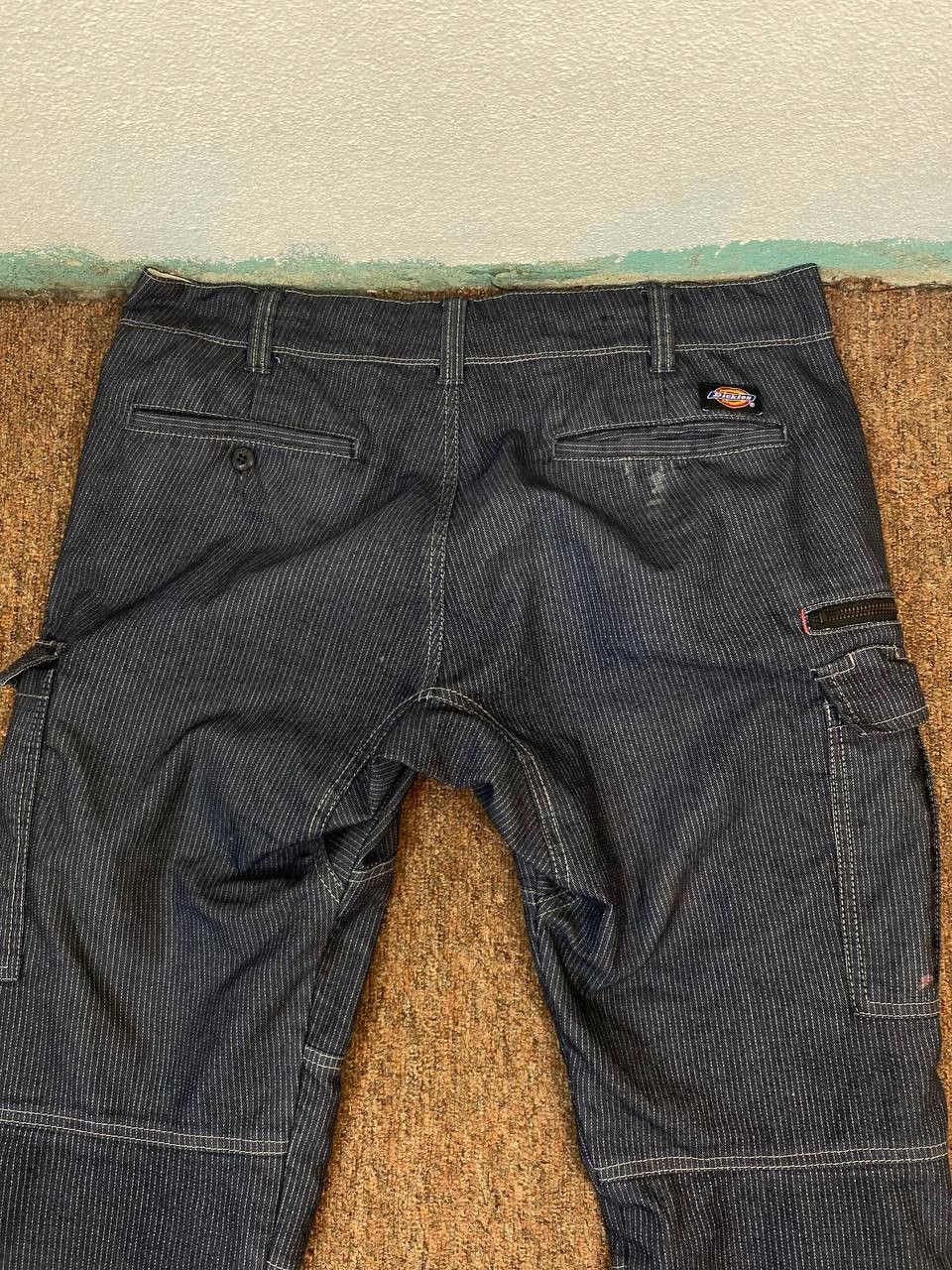 Dickies dickies hickory striped cargo pants distressed Size US 35 - 4 Thumbnail