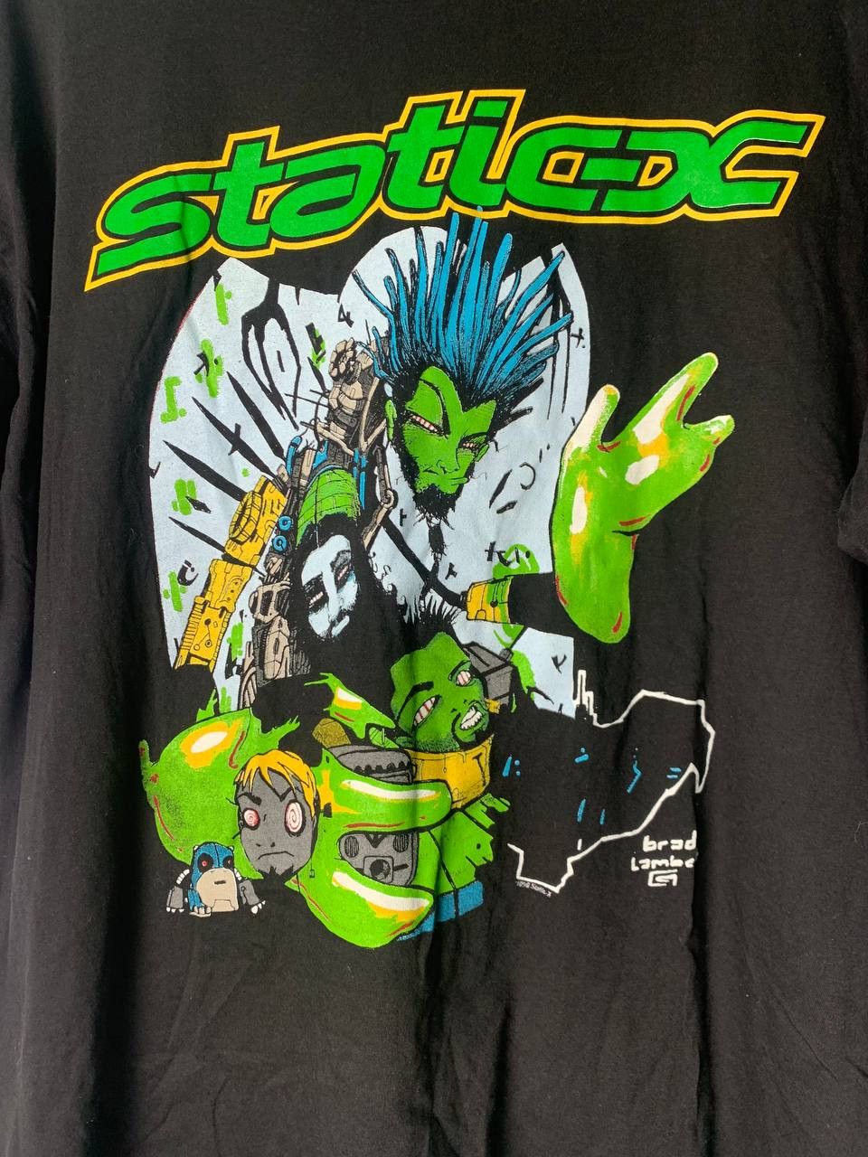 Band Tees Vintage 90s Static X Nu Metal Band Tshirts Size US XL / EU 56 / 4 - 2 Thumbnail