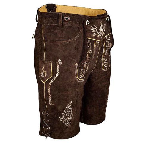 Other Men's Oktoberfest Costumes Lederhosen 'Otto' Dark Size US 34 / EU 50 - 1 Thumbnail