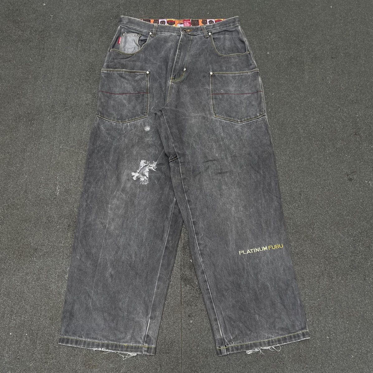 Fubu × Vintage Vintage Platinium Fubu Baggy Jeans Size US 34 / EU 50 - 4 Thumbnail