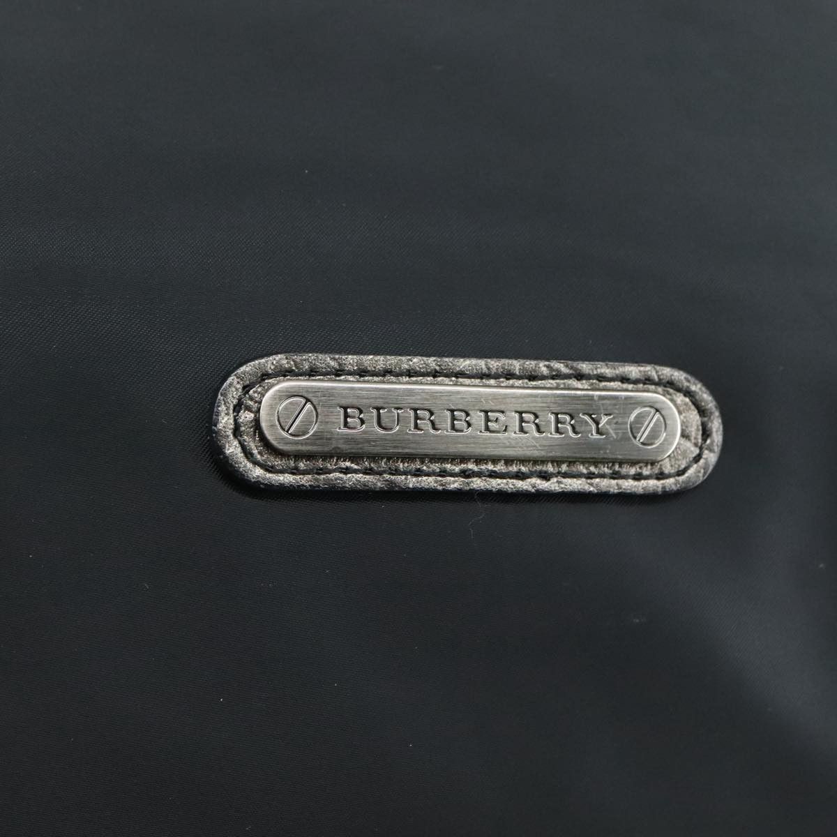 Burberry Burberry Shoulder Bag Nylon Leather Black Silver Size ONE SIZE - 14 Thumbnail