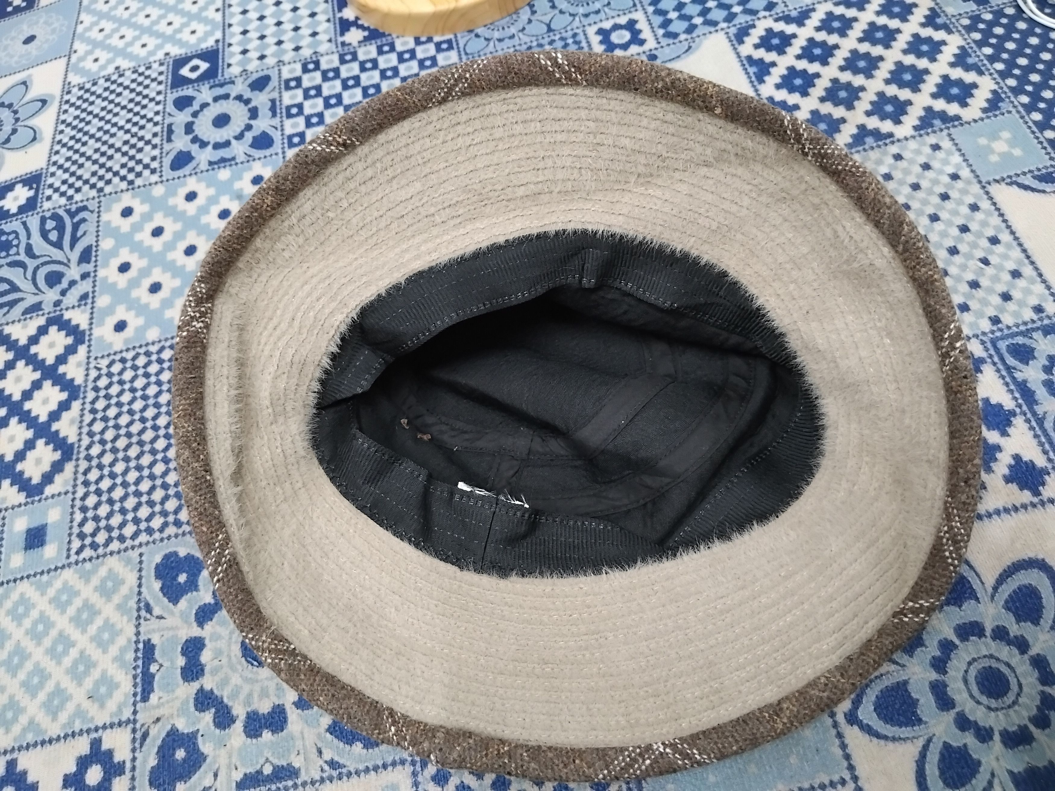 Japanese Brand 💥Ribbon checkered Japanese style hat Size ONE SIZE - 2 Thumbnail