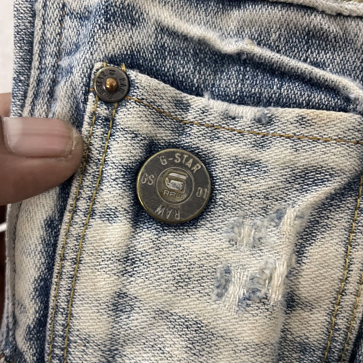 G-Star Vintage G Star Raw Distressed Denim Size US 30 / EU 46 - 6 Thumbnail