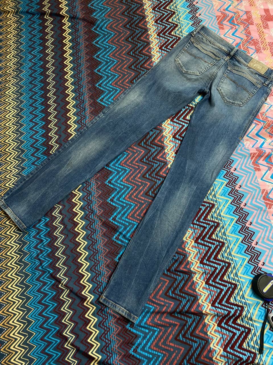 Diesel × Vintage Vintage Diesel Industry Faded Denim Jeans Size 26" / US 2 / IT 38 - 13 Thumbnail