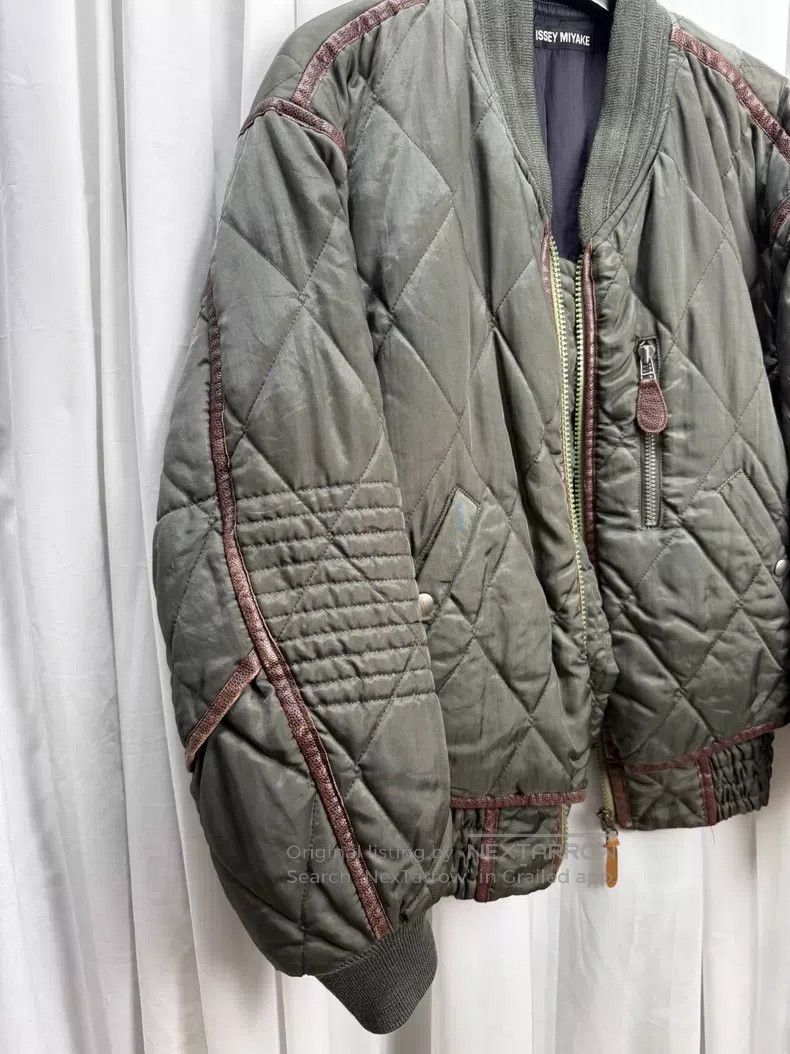 Issey Miyake Issey Miyake Geometric Patchwork Leather Jacket Size US M / EU 48-50 / 2 - 2 Thumbnail