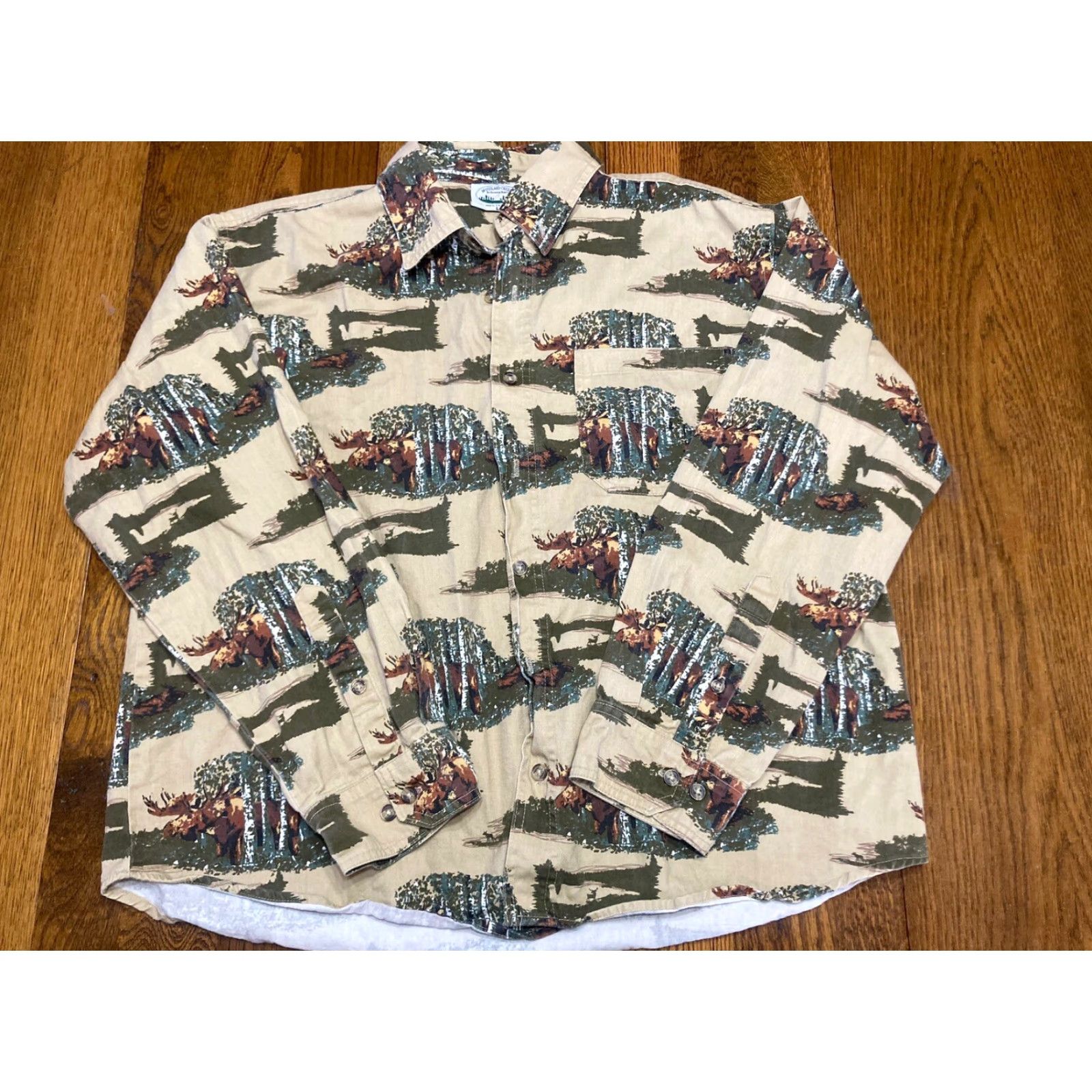 Vintage VINTAGE Moose Button-Up Shirt Mens Large Long Sleeve USA C1 Size US L / EU 52-54 / 3 - 2 Thumbnail