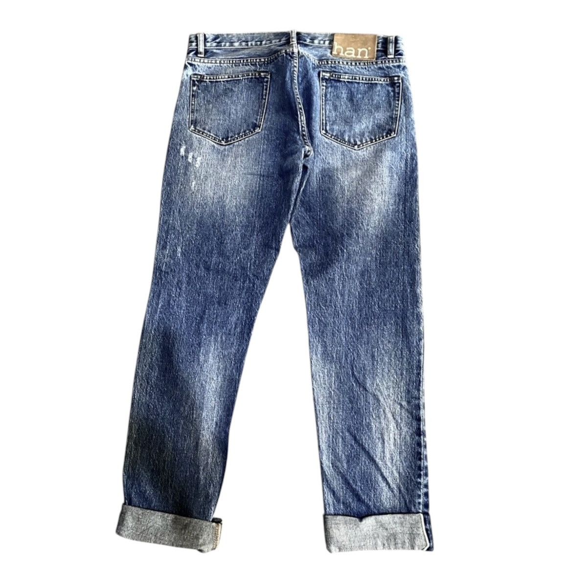 Han Kjobenhavn Han Kjobenhavn Green Selvedge Denim Jeans Size US 34 / EU 50 - 1 Thumbnail