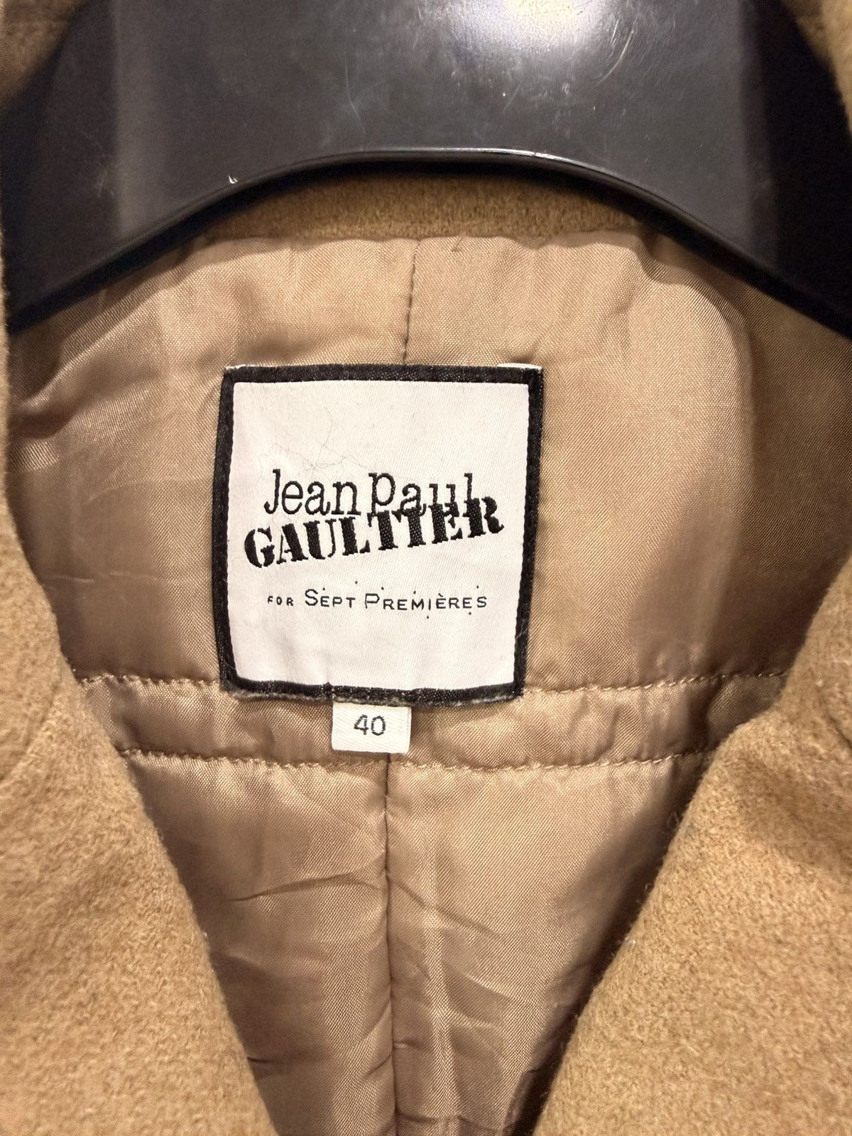 Jean Paul Gaultier JEAN PAUL GAULTIER DOUBLE BREAST JACKET BEIGE CASHMERE WOOL Size S / US 4 / IT 40 - 6 Thumbnail
