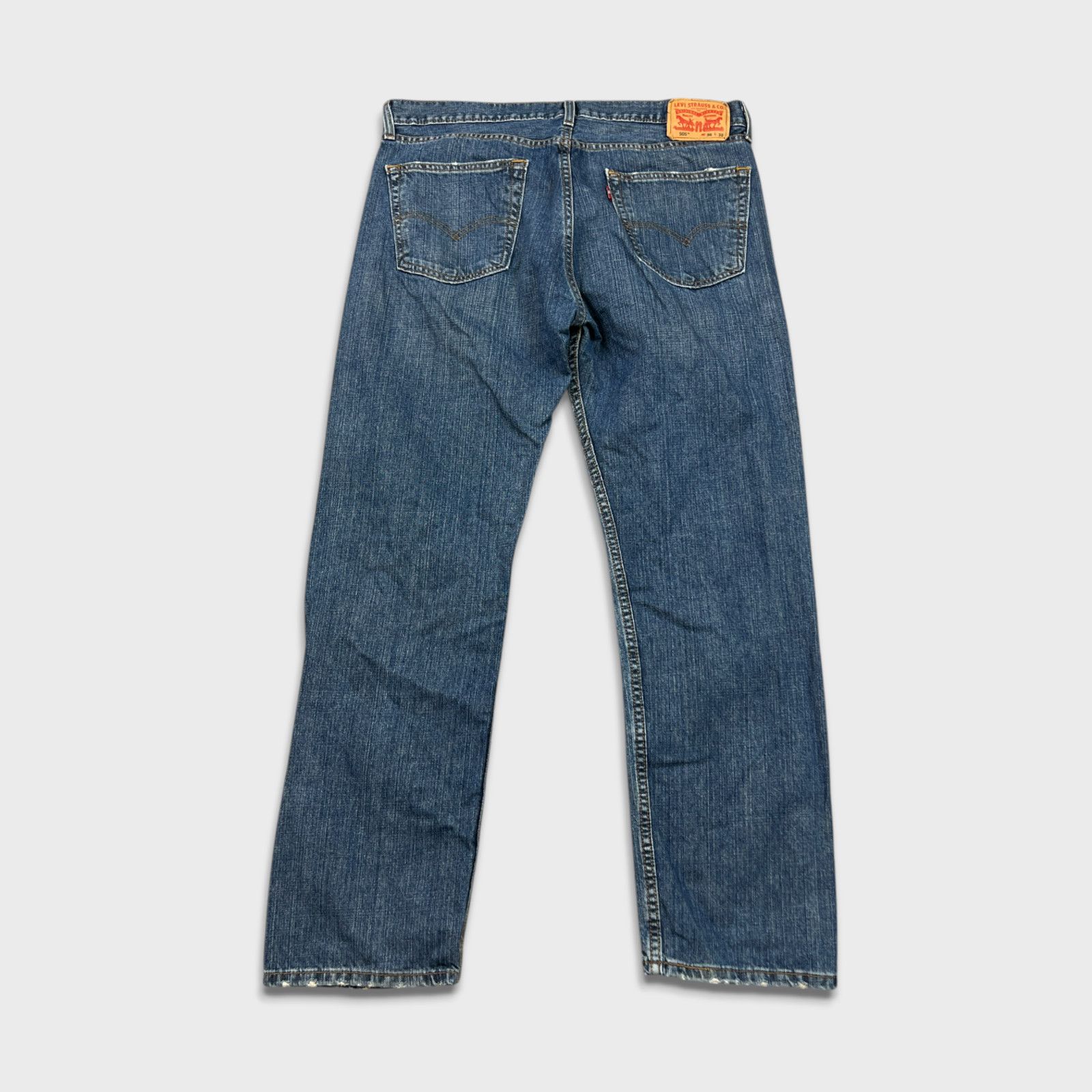 Levi's × Vintage Levi's 505 Jeans 36x32 Regular Fit Straight Leg Denim Pants Size US 36 / EU 52 - 5 Thumbnail
