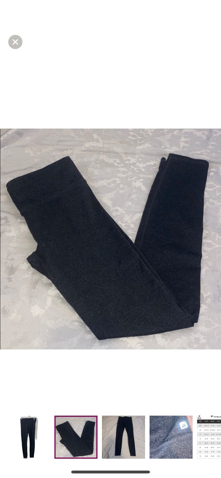 Fabletics Fabletics full length grey leggings Size 26" / US 2 / IT 38 - 2 Thumbnail