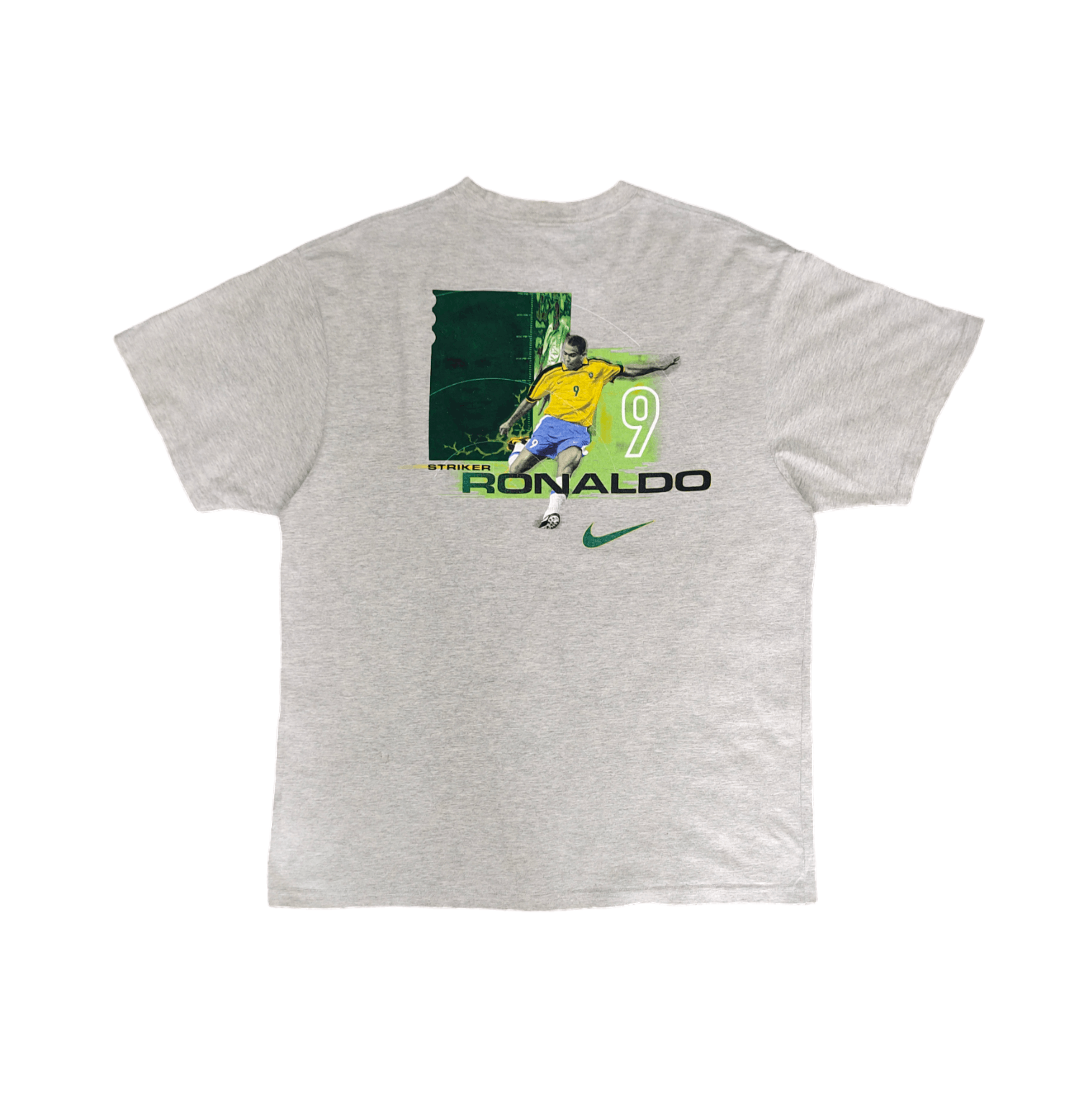 Nike Vintage 90s Nike Ronaldo #9 Brazilian footballer T-Shirt Size US L / EU 52-54 / 3 - 2 Thumbnail