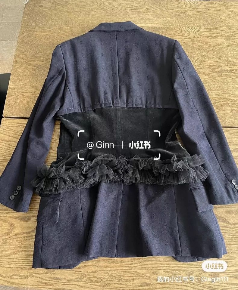 Comme des Garcons Comme Des Garcons Velvet paneled suit at waist Size M / US 6-8 / IT 42-44 - 2 Thumbnail