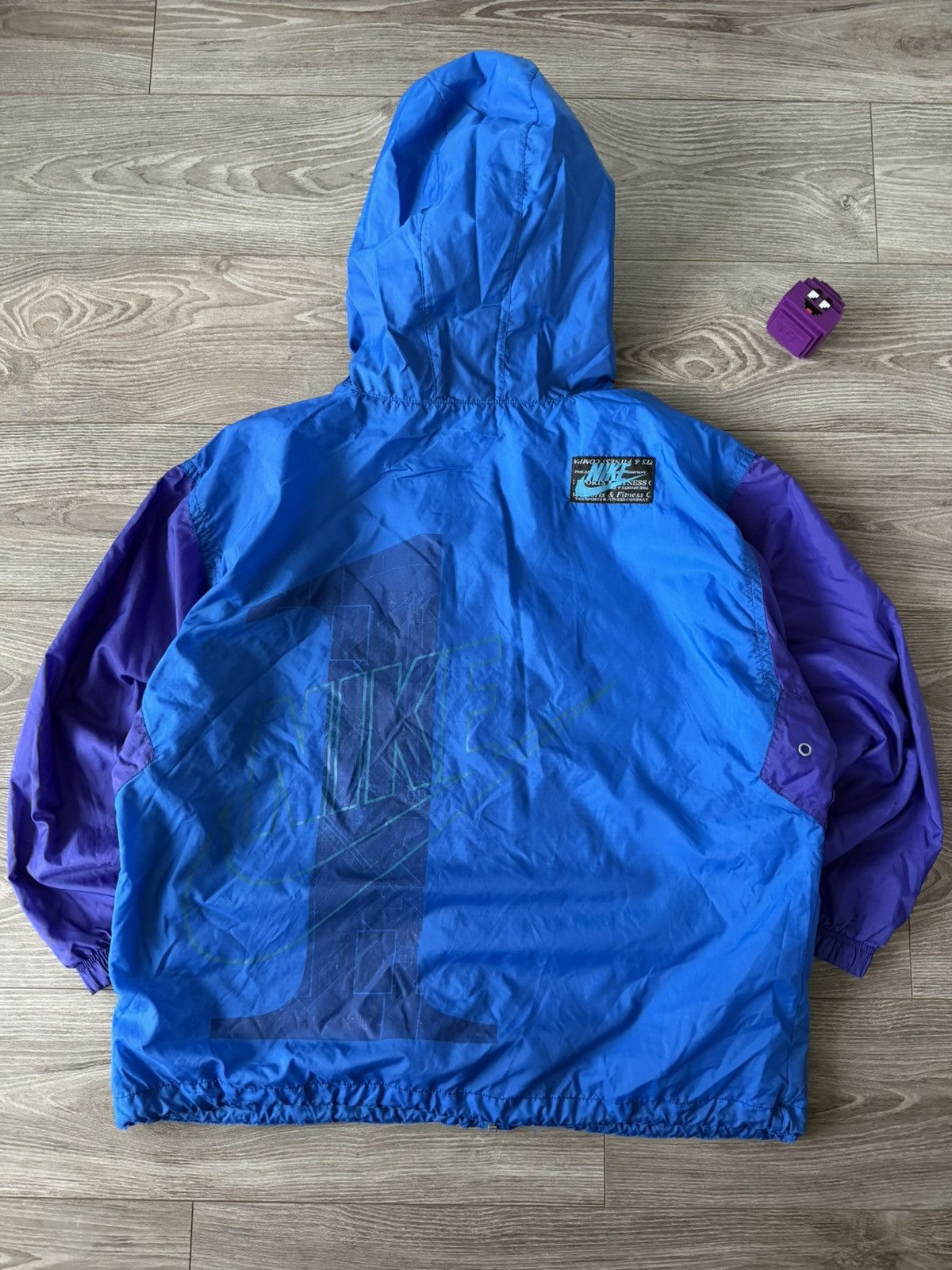 Nike ❗️VINTAGE NIKE 80s BIG LOGO ARCHIVAL WINDBREAKER JACKET Size US XL / EU 56 / 4 - 16 Thumbnail