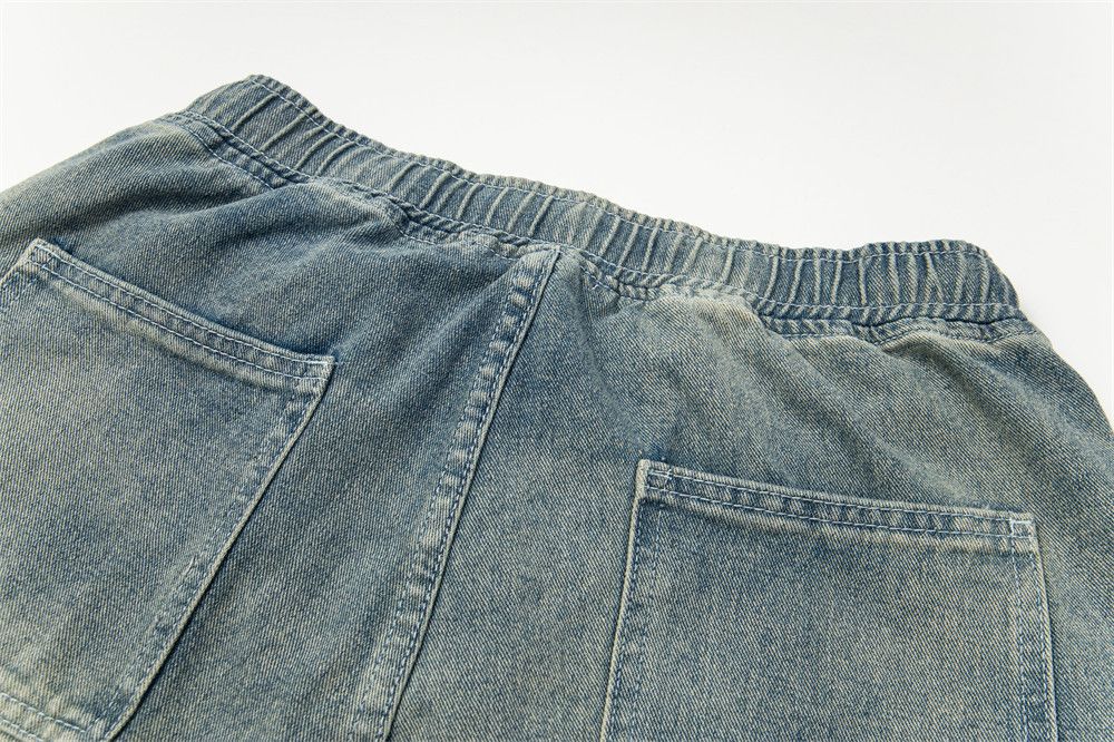 Japanese Brand × Jean Men's punk distressed washed all-match casual loose jeans Size US 32 / EU 48 - 4 Thumbnail
