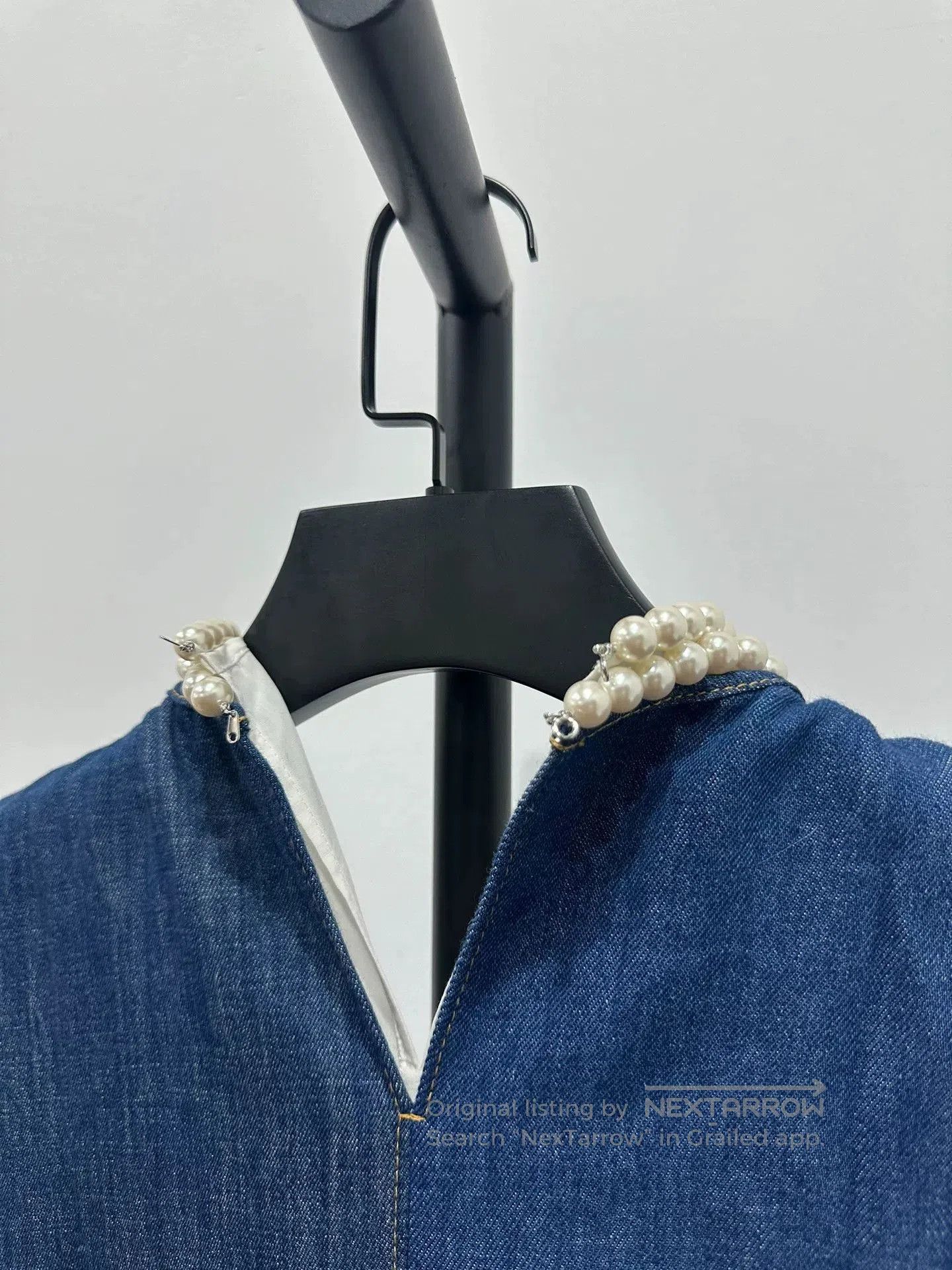 Junya Watanabe Junya Watanabe Pearl Denim Dress. Size S / US 4 / IT 40 - 6 Thumbnail