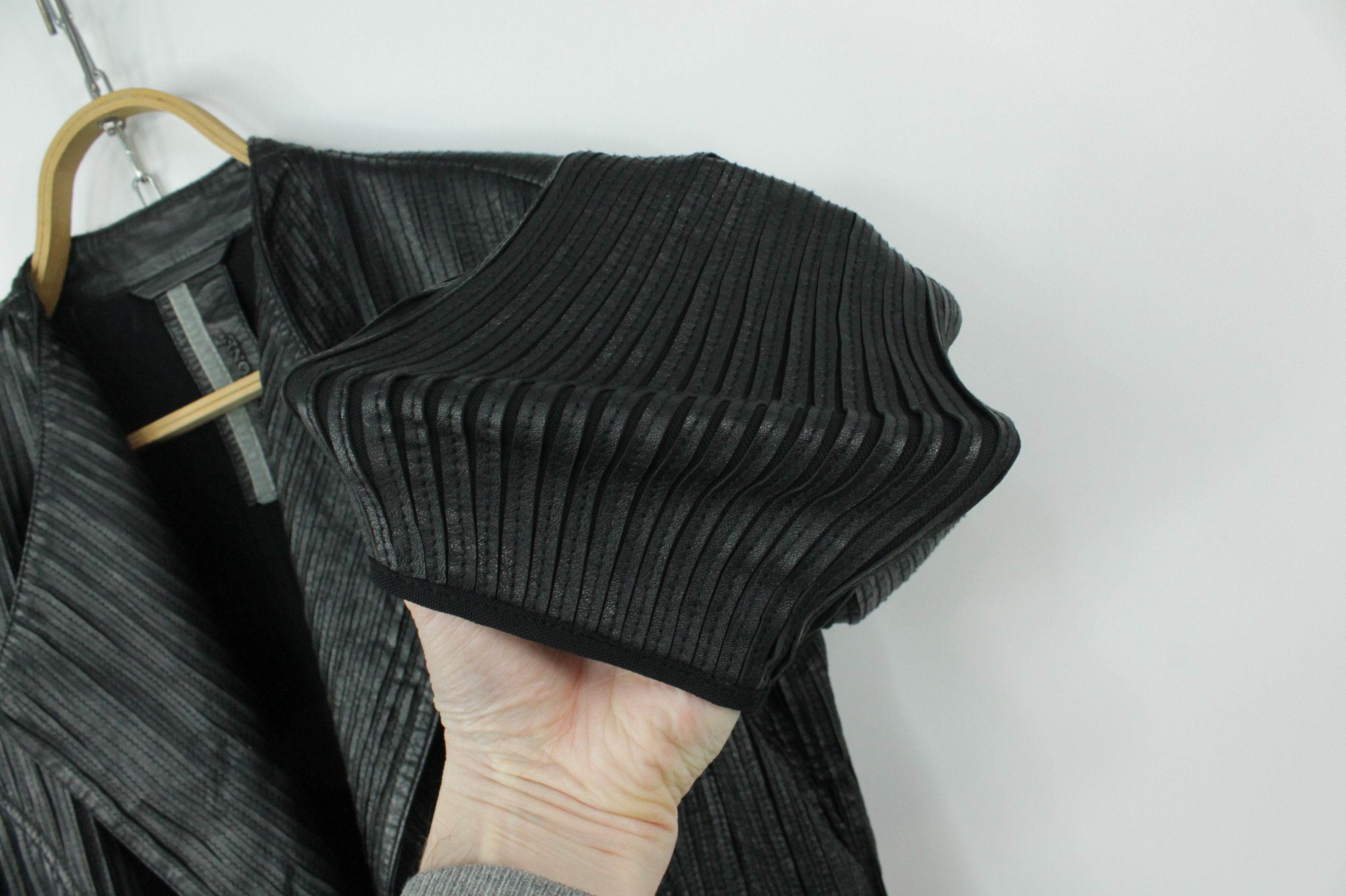 Milestone Milestone Alma Perforation Leather Stretch Jacket Black Size XL / US 12-14 / IT 48-50 - 7 Thumbnail