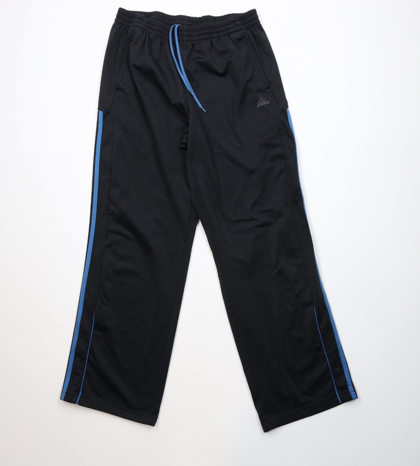Adidas Vintage Y2K Adidas Striped Wide Leg Sweatpants Pants Black Size US 36 / EU 52 - 1 Thumbnail