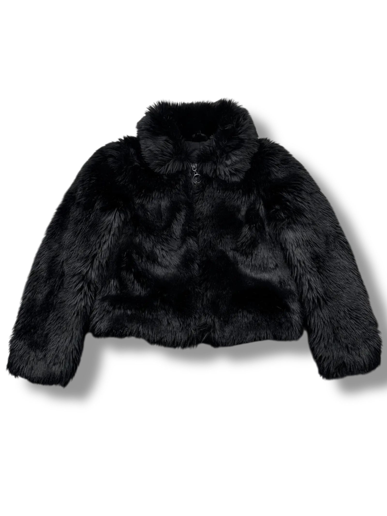 Japanese Brand Y2K Cropped Faux Fur Jacket(V280) Size S / US 4 / IT 40 - 1 Thumbnail