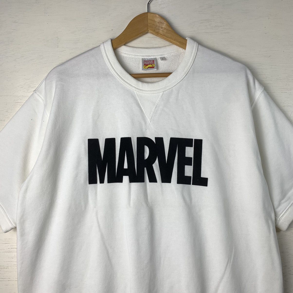 Japanese Brand × Marvel Comics × Vintage LAST DROP‼️ Vintage GU x Marvel Short Sleeve Sweatshirt Size US XL / EU 56 / 4 - 3 Thumbnail