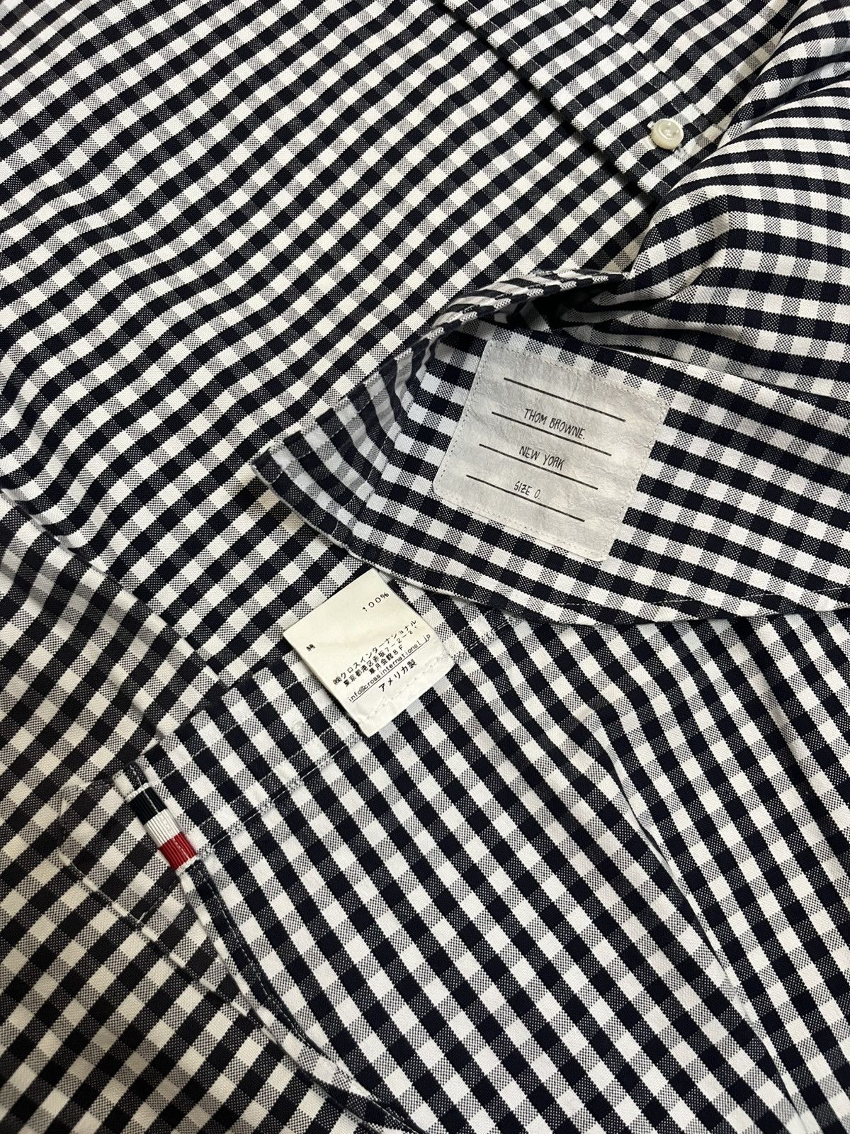 Thom Browne 2000s Gingham-check tartan longsleeve #H5 Size US S / EU 44-46 / 1 - 13 Thumbnail