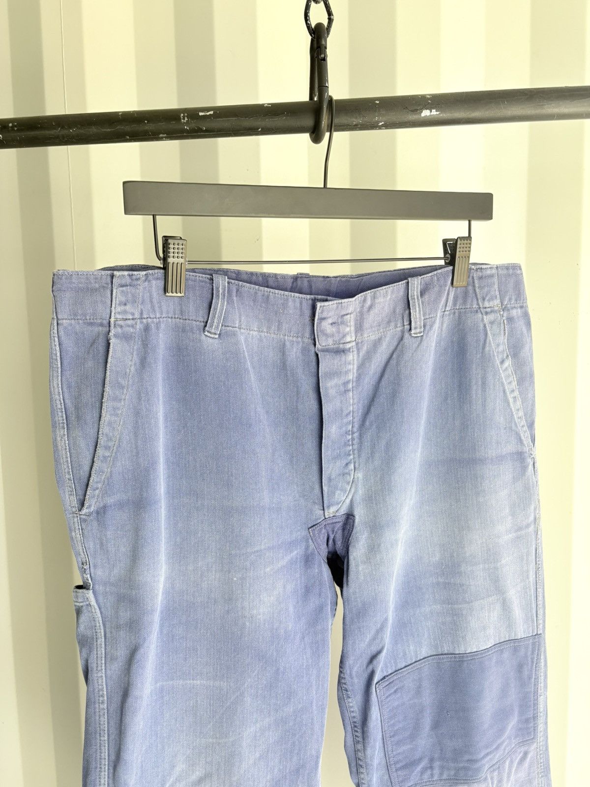 Vintage Thrashed French Chore Pants Distressed Faded ERD Grunge Size US 36 / EU 52 - 2 Thumbnail