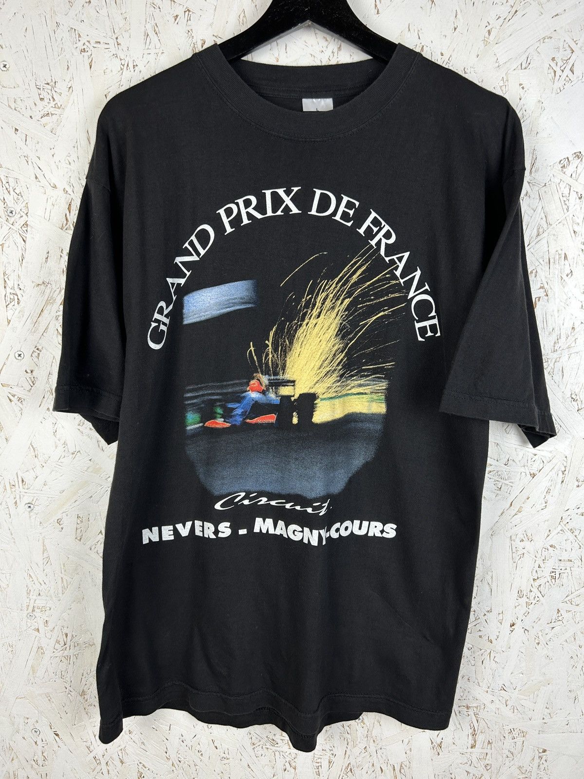Vintage 90s Vintage Grand Prix De France Formula 1 F1 Racing T-Shirt Size US L / EU 52-54 / 3 - 1 Thumbnail