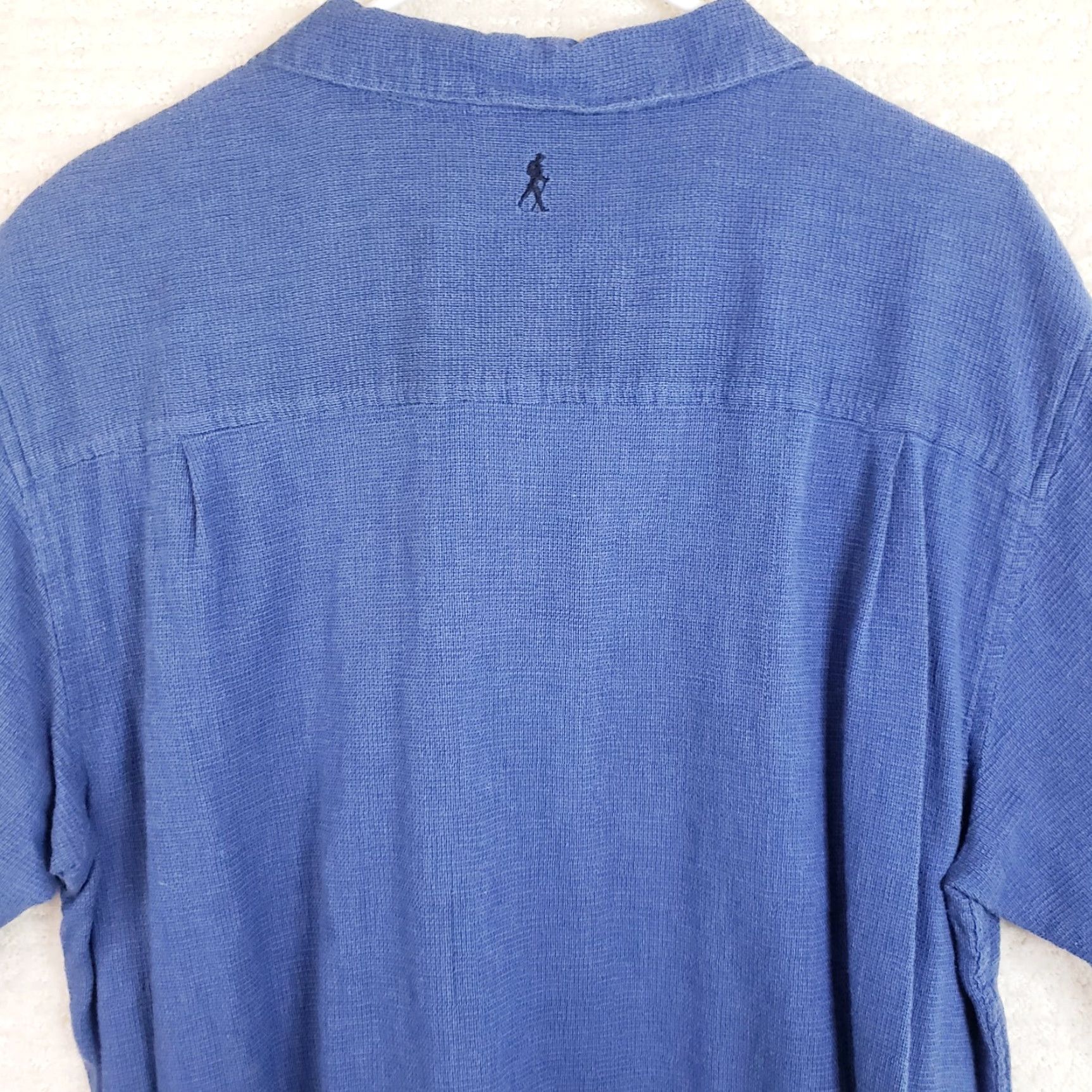 Royal Robbins Royal Robbins Men's Shirt Button-Up Short Sleeve Casual Linen Feel Blue L Relaxed Fit Size US L / EU 52-54 / 3 - 7 Thumbnail