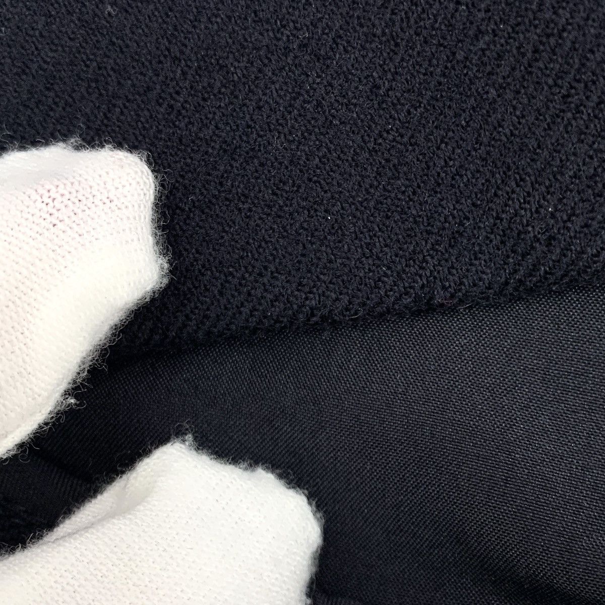 Celine Celine Navy Blue Leather Concealed Button Wool Dress Size XS / US 0-2 / IT 36-38 - 7 Thumbnail