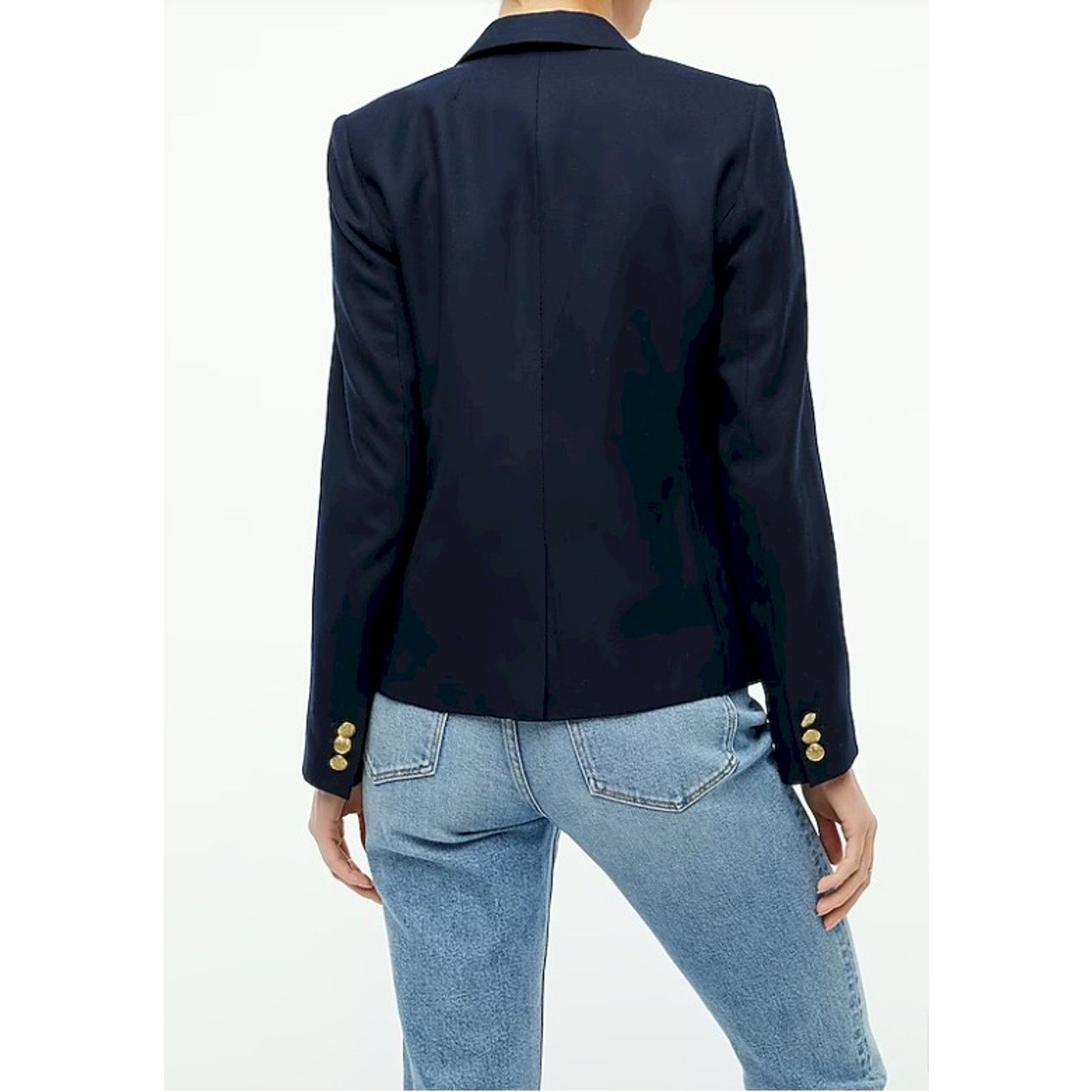 J.Crew J. Crew Schoolboy Blazer Jacket Navy Small Wool Blend Lined Size S / US 4 / IT 40 - 3 Thumbnail