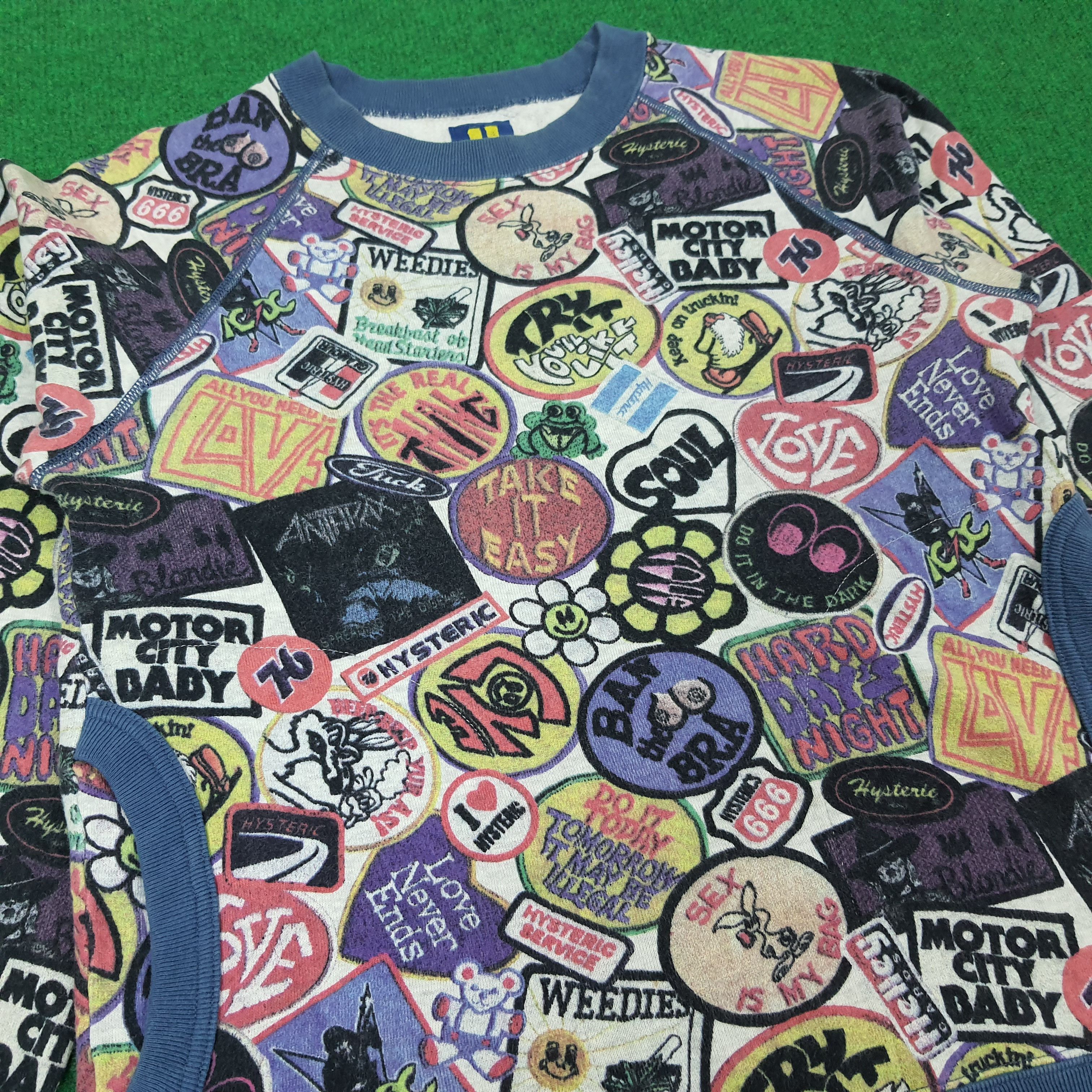 Hysteric Glamour × Japanese Brand × Vintage Vintage Hysteric Glamour Full Printed Sweatshirt C220N12 Size US XS / EU 42 / 0 - 2 Thumbnail