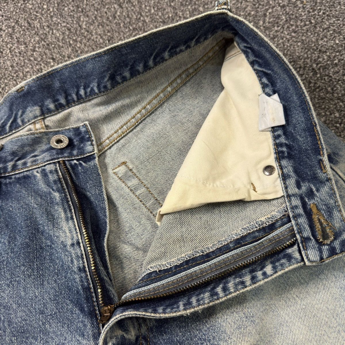 Warehouse 🔥🇯🇵 Vintage 90s Warehouse Distressed Denim Size US 31 - 13 Thumbnail
