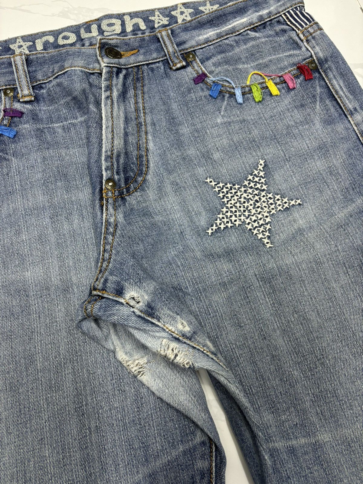 Other 🔥Vintage UNION MADE Patchwork Distressed Denim Jeans Size US 34 / EU 50 - 9 Thumbnail
