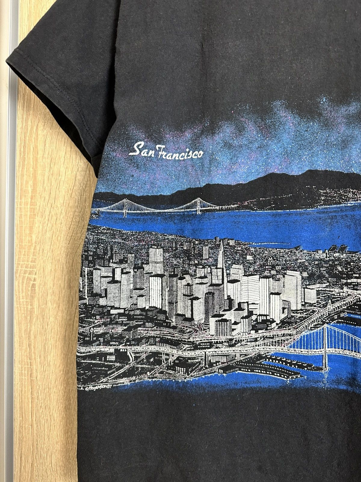 Vintage 🔥 1990 Single Stitch San Francisco Vintage Segal Art T Shirt Size US L / EU 52-54 / 3 - 3 Thumbnail
