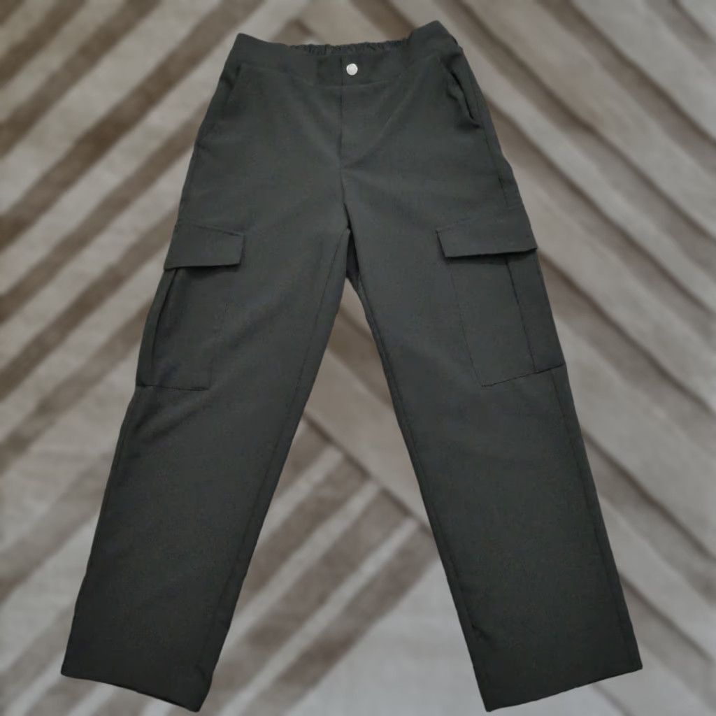 Zara Zara Pants Womens Small Black Cargo Wide Leg Casual Lightweight Size 28" / US 6 / IT 42 - 1 Thumbnail