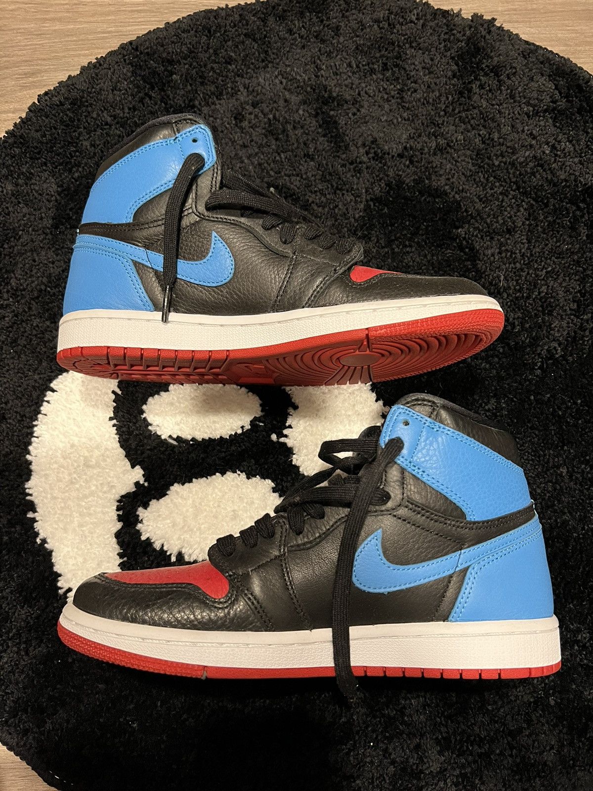 image of Air Jordan 1 W Shoes in Black, Women's (Size 7)